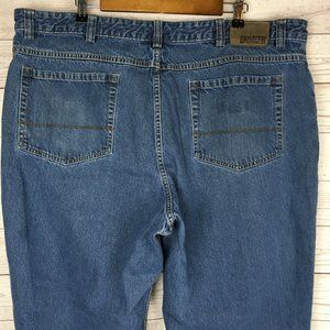 Duluth Trading Mens Blue Jeans 44x30‎ Gusset 100% Cotton Casual Comfort Denim